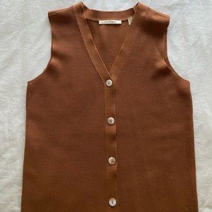 Button down orange dress